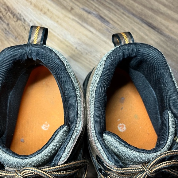 Merrell Men’s 13 Hiking Boots Black Bracken Brown Lace Up Shoes Moab - Picture 5 of 10